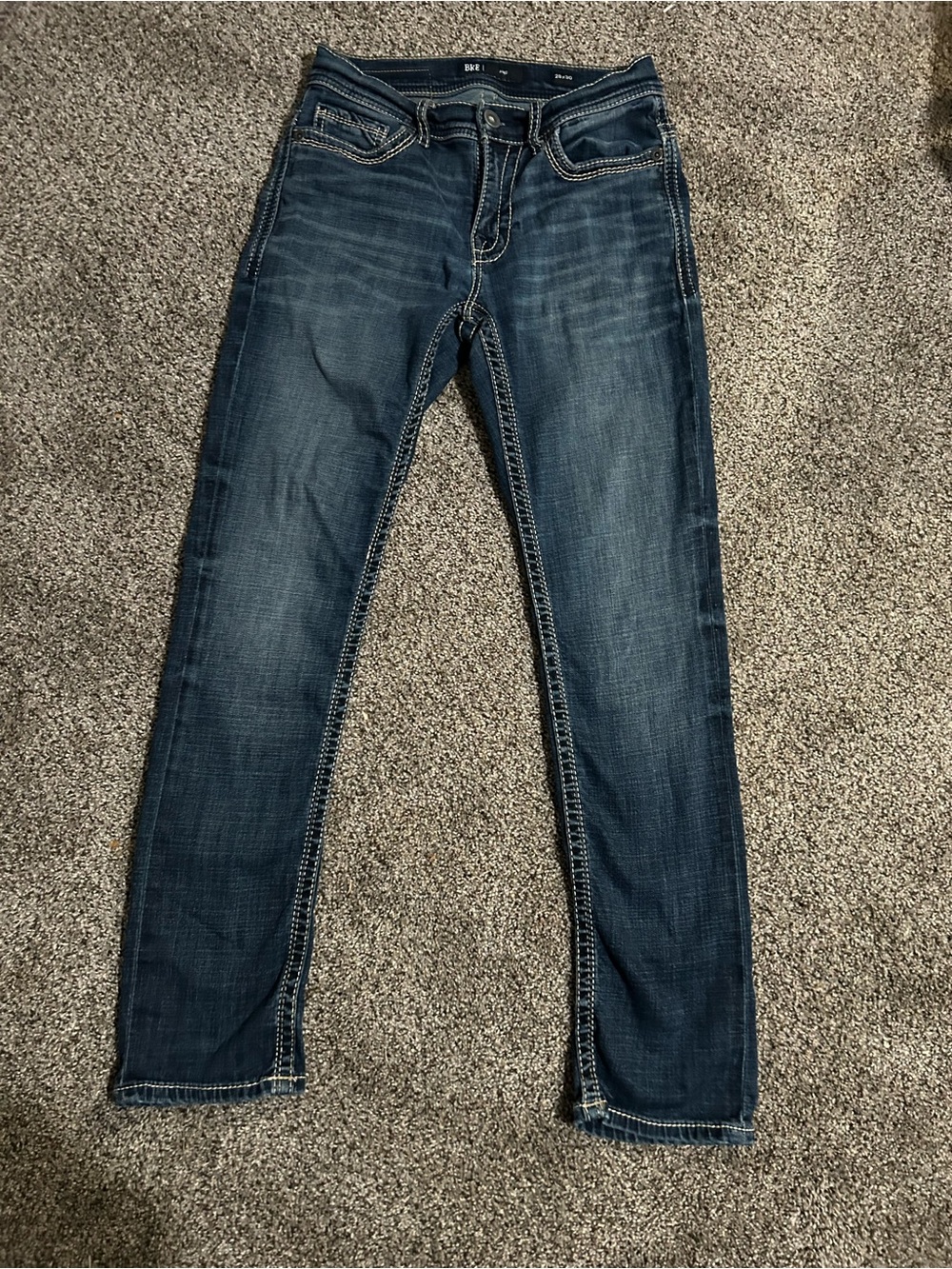 BKE Men's Slim Jeans in Dark Indigo Wash